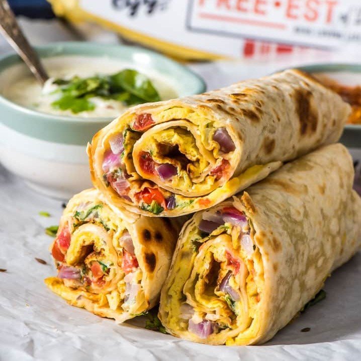 Wheat Parotta Meat Shawarma
